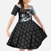 Personalized Golf Kid Short Sleeve Dress The Honeycomb Golfe