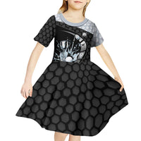 Personalized Golf Kid Short Sleeve Dress The Honeycomb Golfe