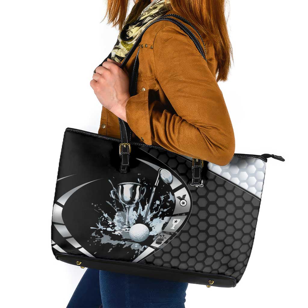 Golf Leather Tote Bag The Honeycomb Golfe