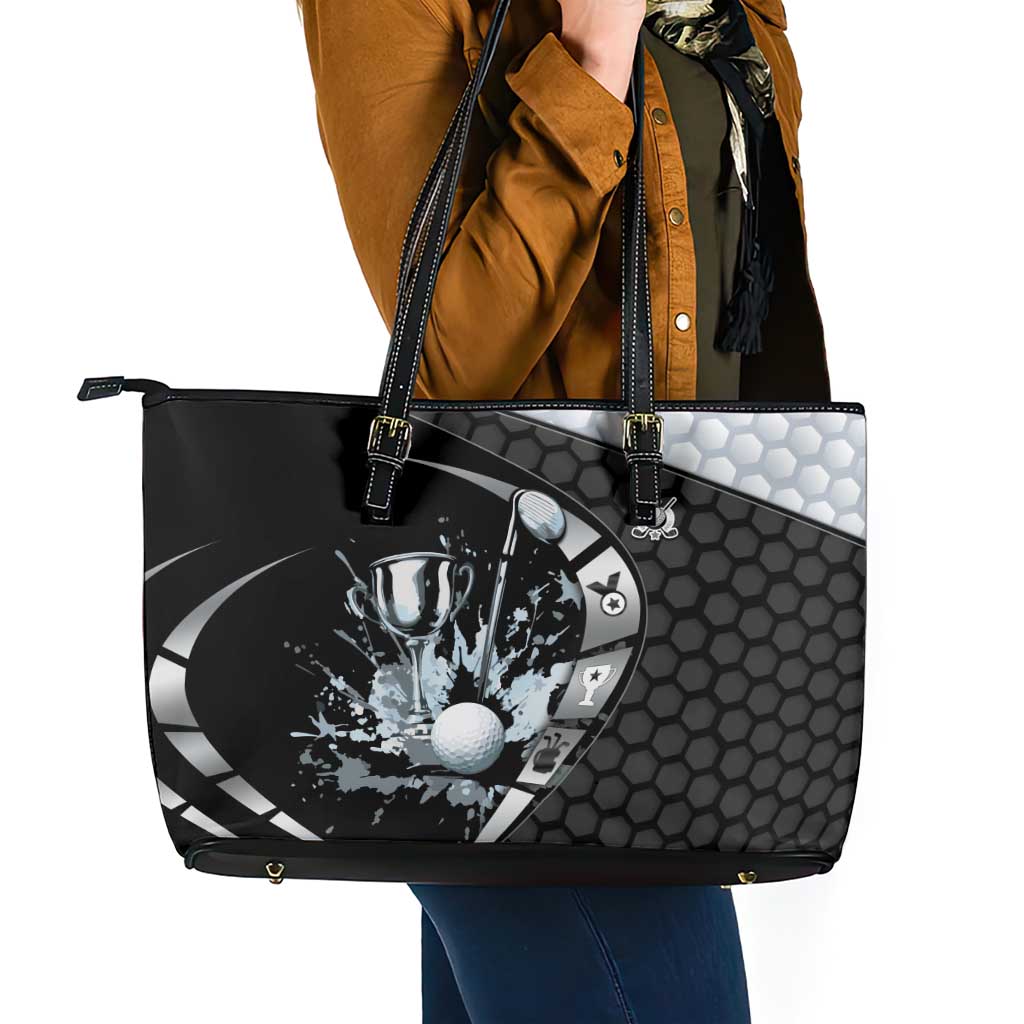 Golf Leather Tote Bag The Honeycomb Golfe