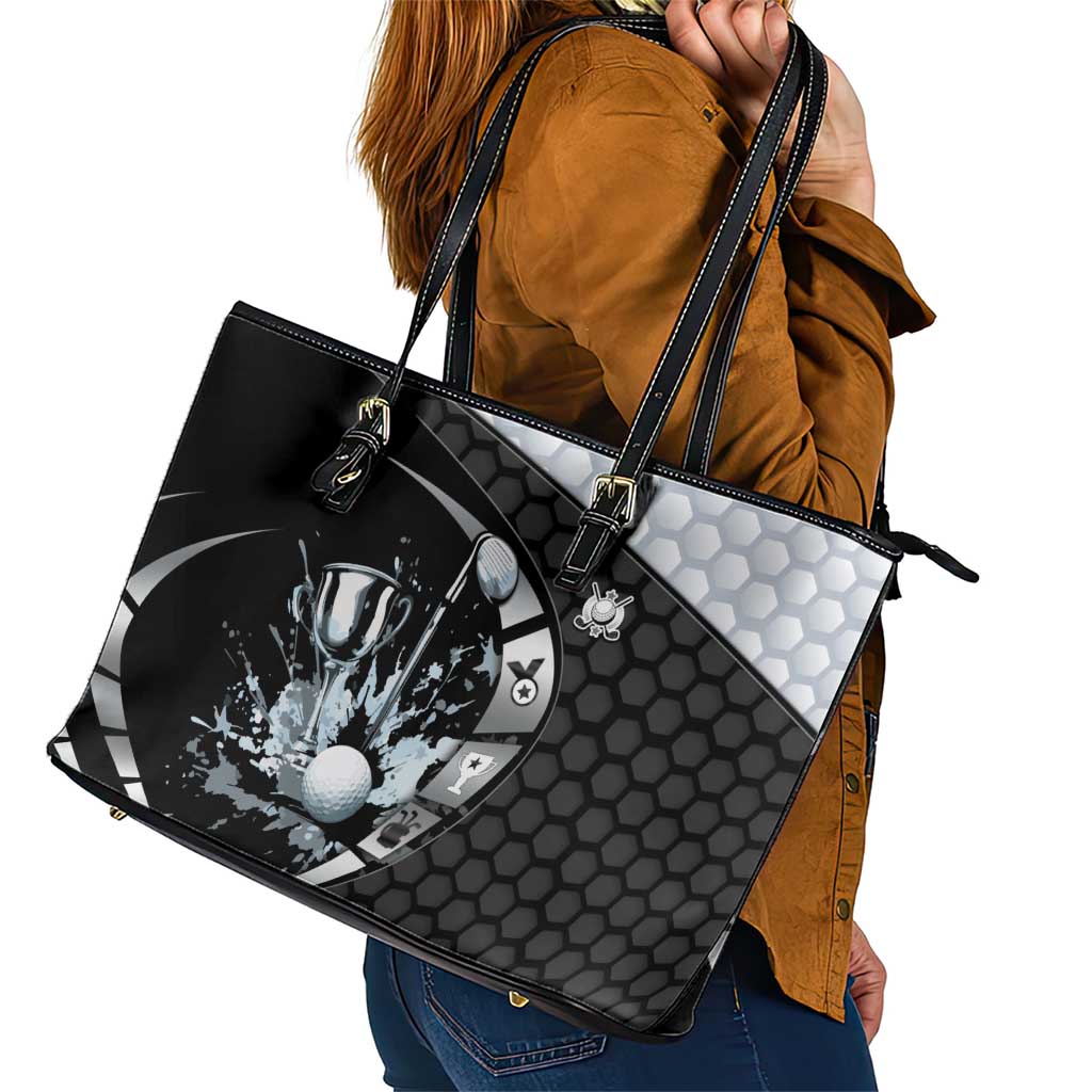 Golf Leather Tote Bag The Honeycomb Golfe
