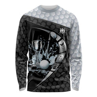 Personalized Golf Long Sleeve Shirt The Honeycomb Golfe