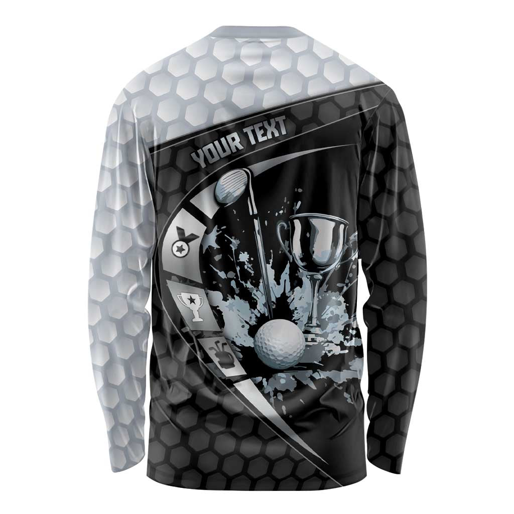 Personalized Golf Long Sleeve Shirt The Honeycomb Golfe