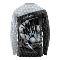 Personalized Golf Long Sleeve Shirt The Honeycomb Golfe