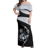 Personalized Golf Off Shoulder Maxi Dress The Honeycomb Golfe
