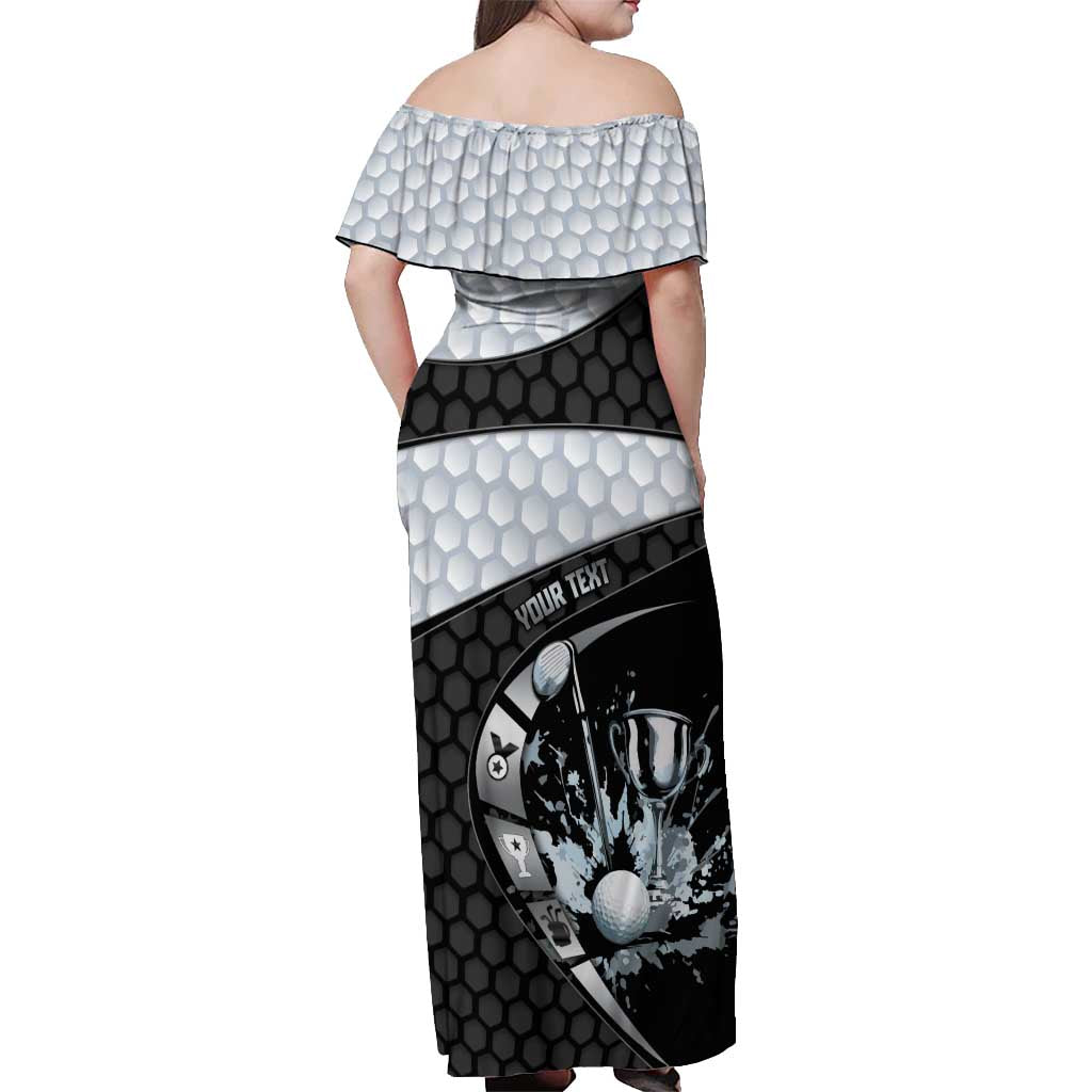 Personalized Golf Off Shoulder Maxi Dress The Honeycomb Golfe