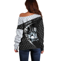 Personalized Golf Off Shoulder Sweater The Honeycomb Golfe