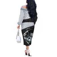 Personalized Golf Off The Shoulder Long Sleeve Dress The Honeycomb Golfe