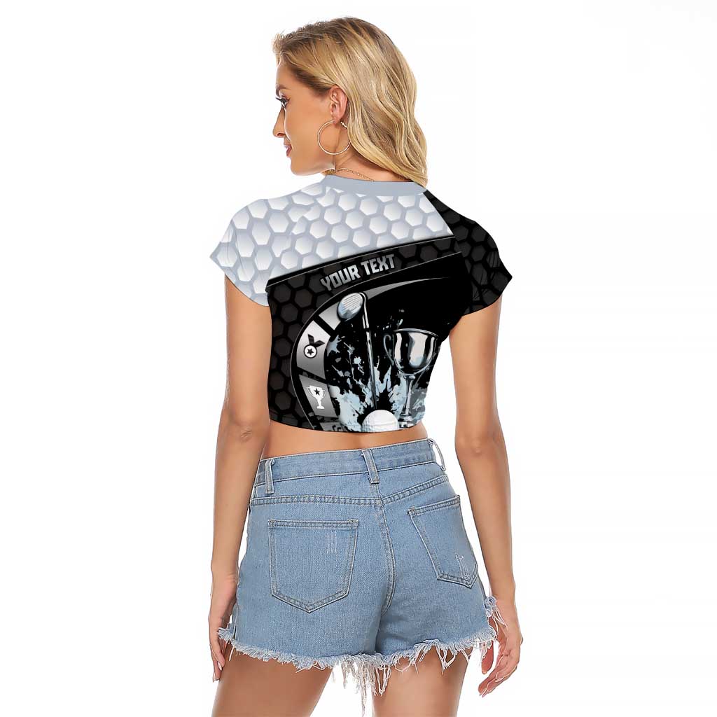 Personalized Golf Raglan Cropped T Shirt The Honeycomb Golfe