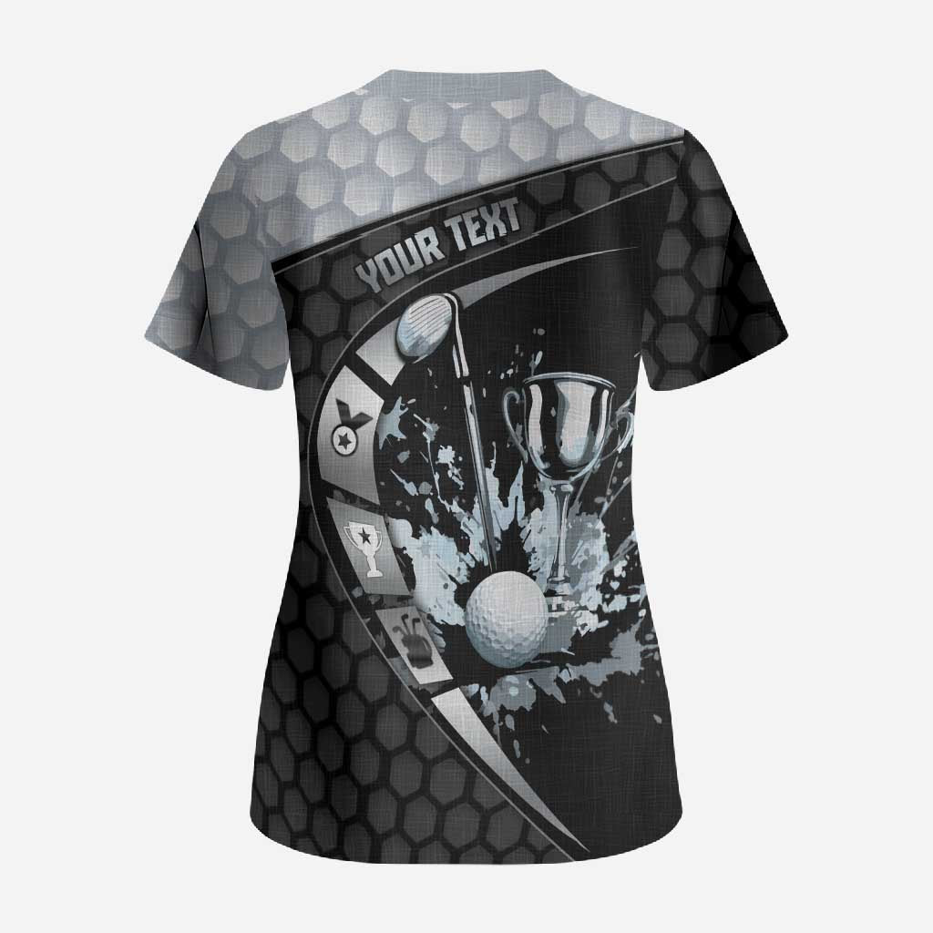 Personalized Golf Scrub Top The Honeycomb Golfe