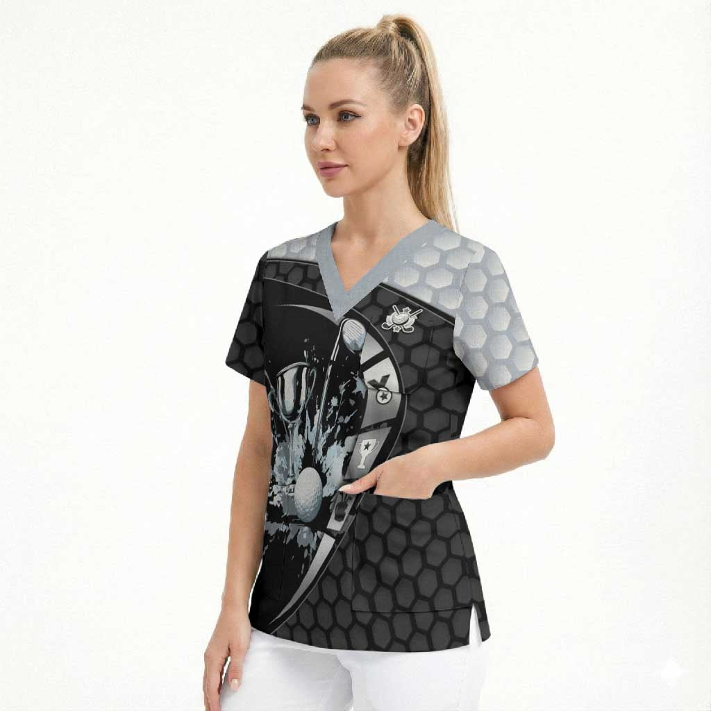 Personalized Golf Scrub Top The Honeycomb Golfe