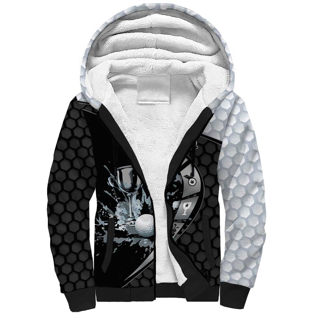 Personalized Golf Sherpa Hoodie The Honeycomb Golfe