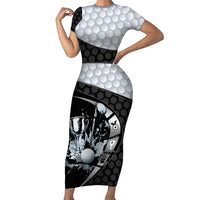 Personalized Golf Short Sleeve Bodycon Dress The Honeycomb Golfe