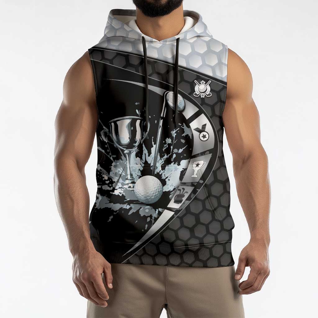 Personalized Golf Sleeveless Hoodie The Honeycomb Golfe