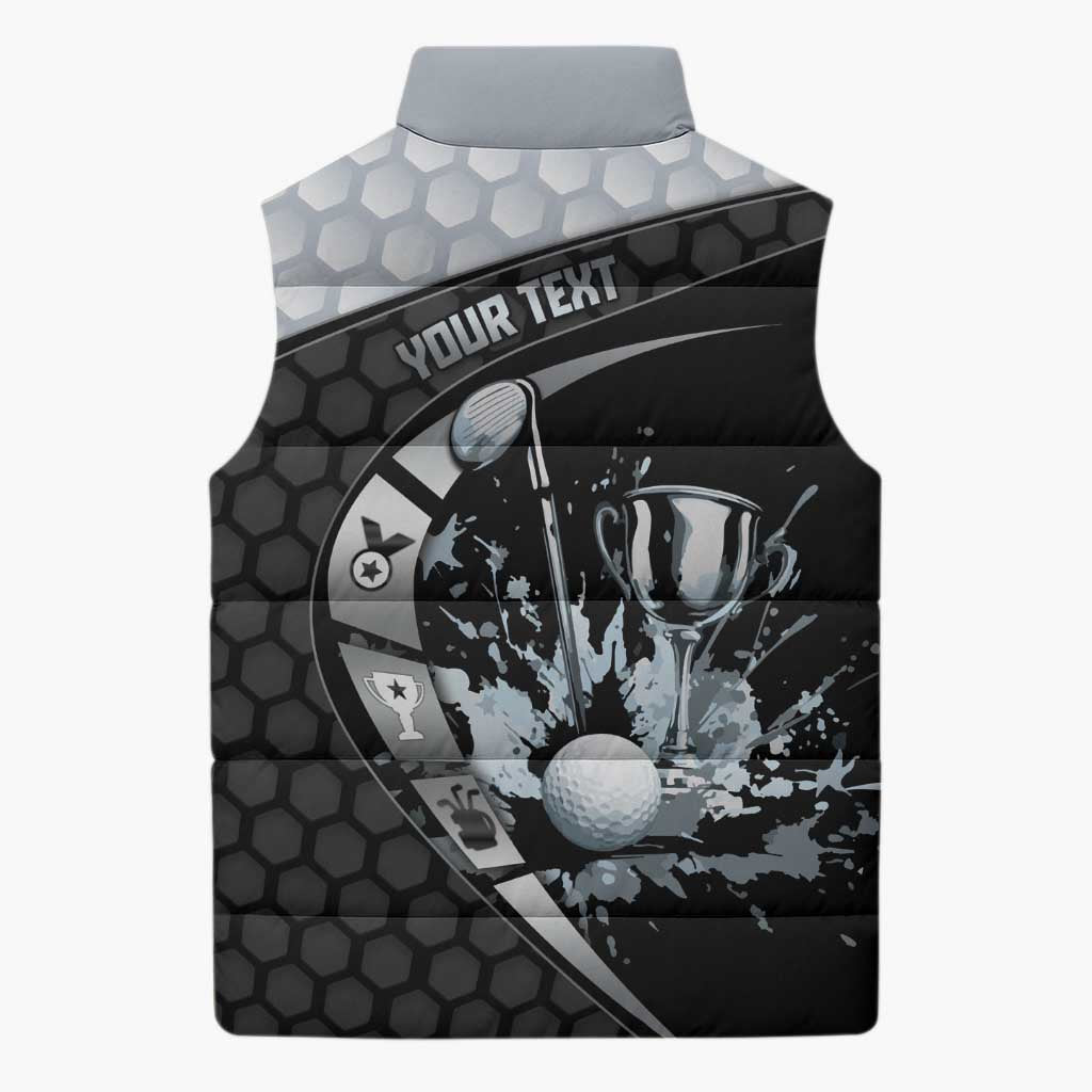 Personalized Golf Sleeveless Puffer Jacket The Honeycomb Golfe