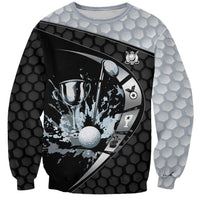 Personalized Golf Sweatshirt The Honeycomb Golfe