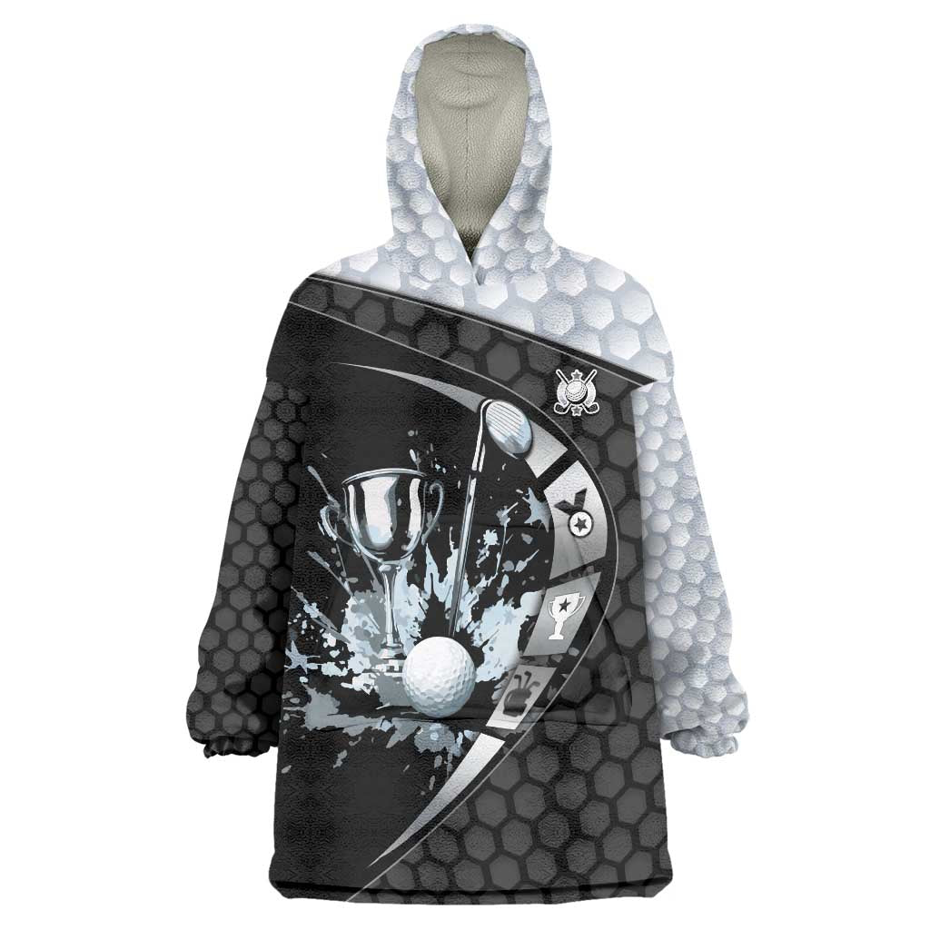 Personalized Golf Wearable Blanket Hoodie The Honeycomb Golfe