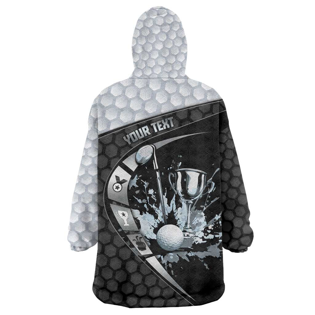 Personalized Golf Wearable Blanket Hoodie The Honeycomb Golfe