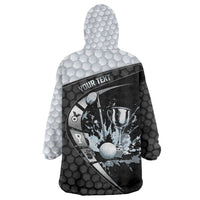 Personalized Golf Wearable Blanket Hoodie The Honeycomb Golfe