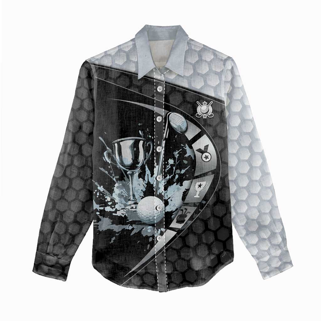 Personalized Golf Women Casual Shirt The Honeycomb Golfe