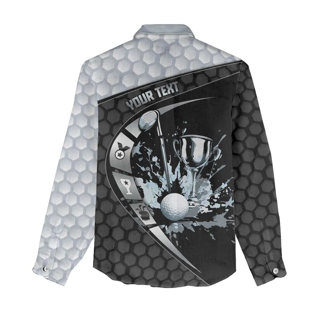 Personalized Golf Women Casual Shirt The Honeycomb Golfe