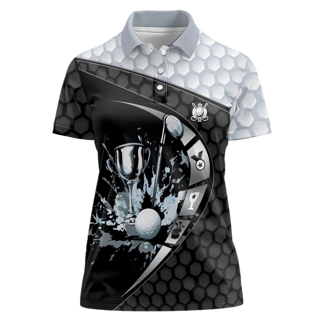Personalized Golf Women Polo Shirt The Honeycomb Golfe