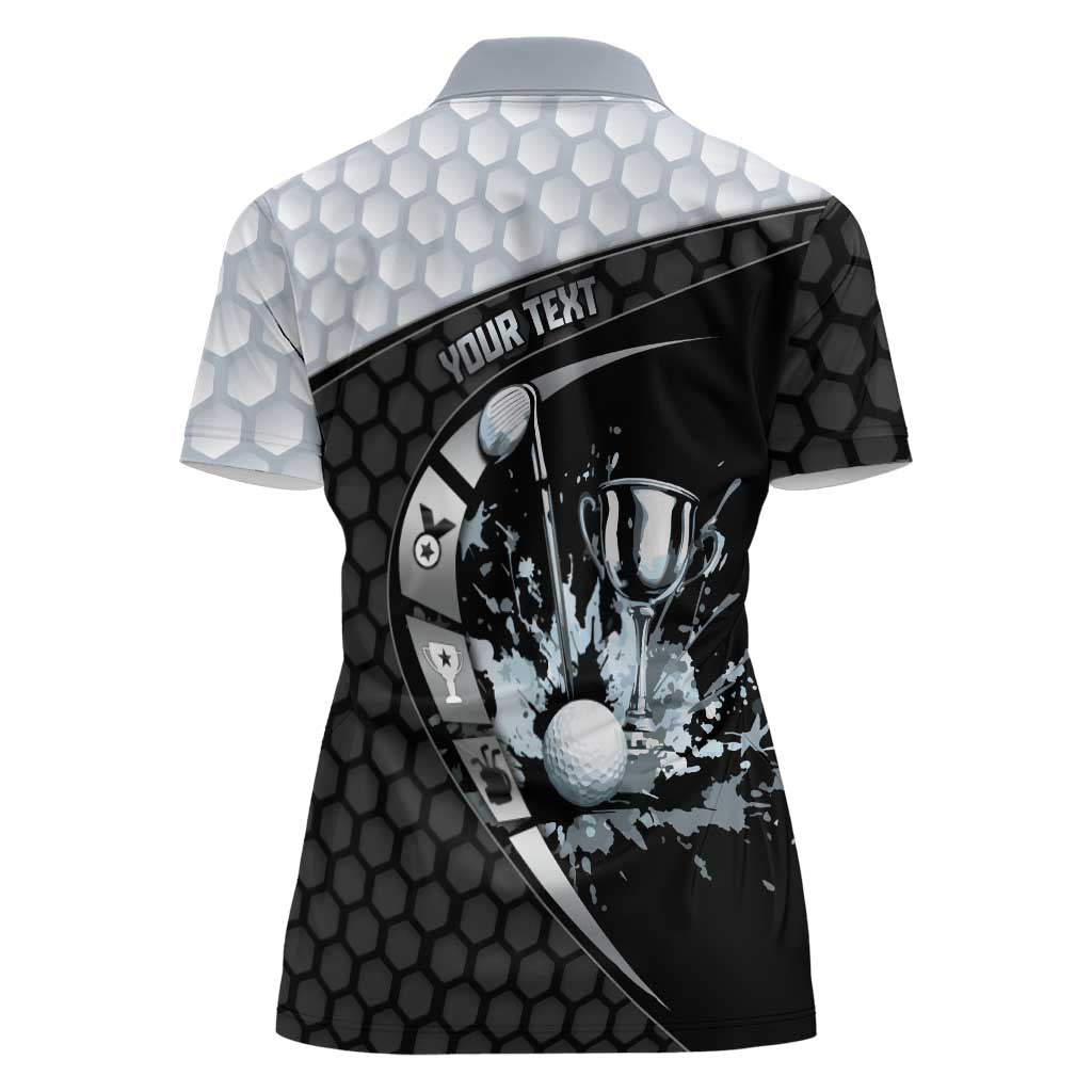 Personalized Golf Women Polo Shirt The Honeycomb Golfe