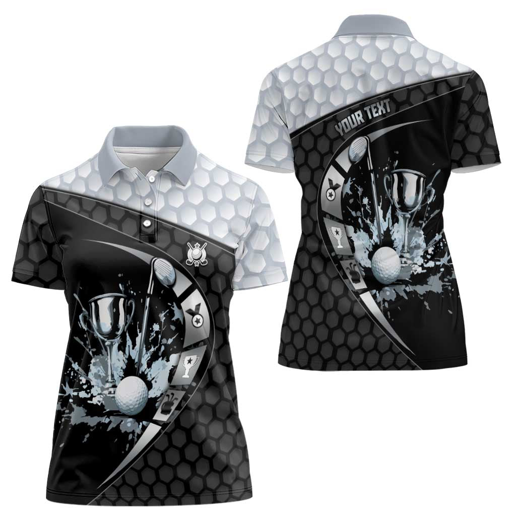 Personalized Golf Women Polo Shirt The Honeycomb Golfe