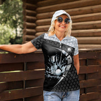 Personalized Golf Women Polo Shirt The Honeycomb Golfe