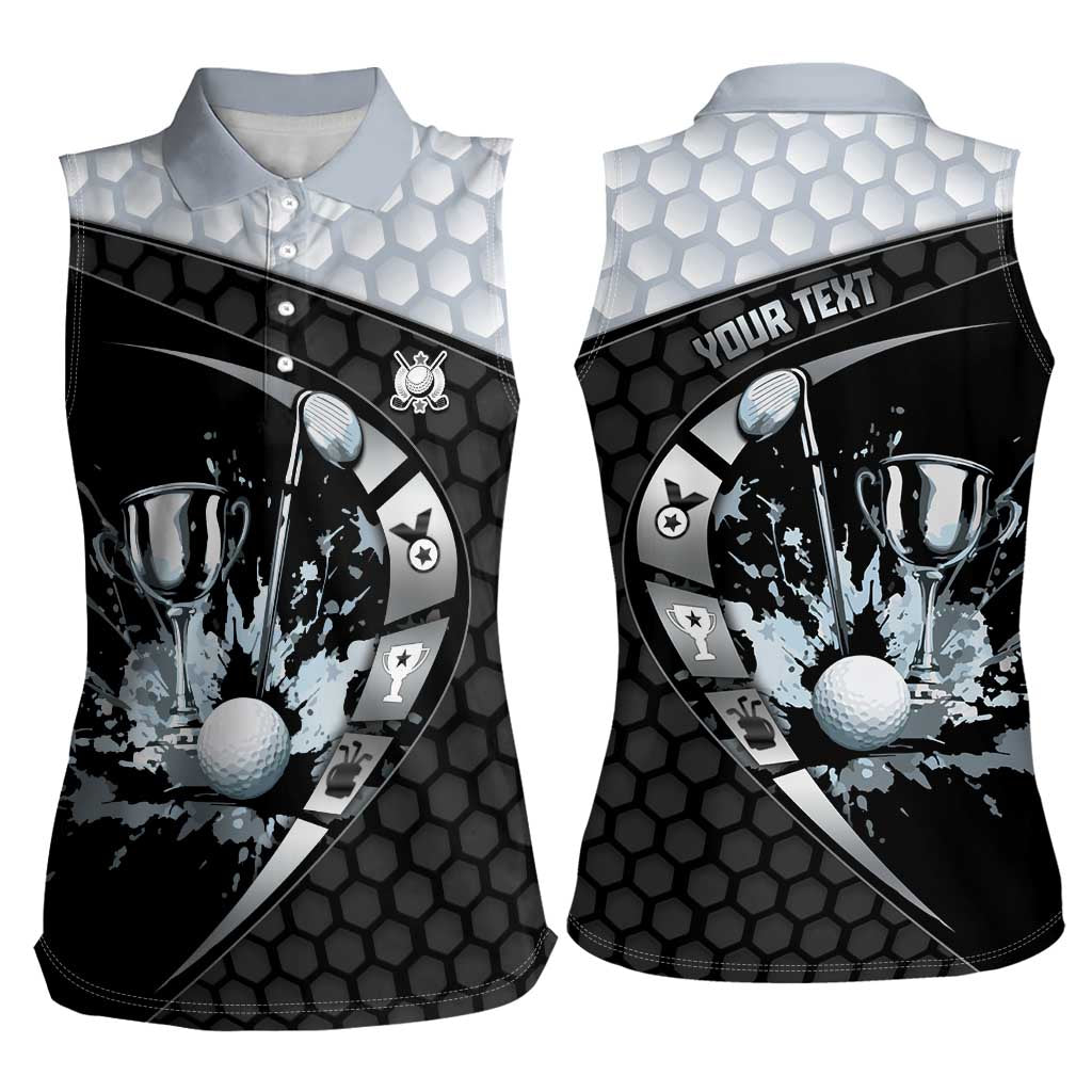 Personalized Golf Women Sleeveless Polo Shirt The Honeycomb Golfe