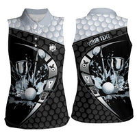 Personalized Golf Women Sleeveless Polo Shirt The Honeycomb Golfe