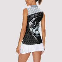 Personalized Golf Women Sleeveless Polo Shirt The Honeycomb Golfe