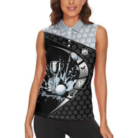 Personalized Golf Women Sleeveless Polo Shirt The Honeycomb Golfe