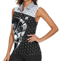Personalized Golf Women Sleeveless Polo Shirt The Honeycomb Golfe