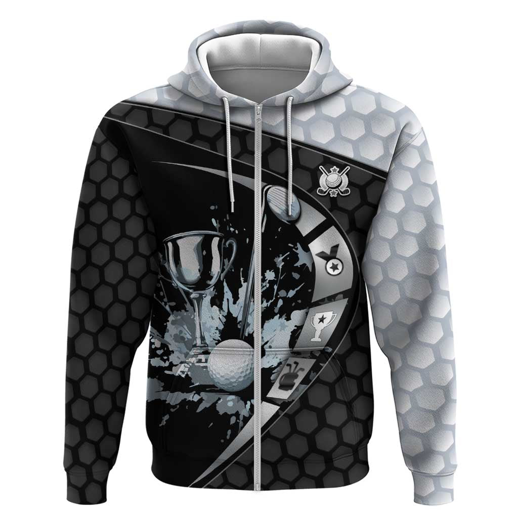 Personalized Golf Zip Hoodie The Honeycomb Golfe