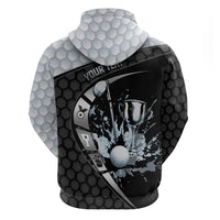 Personalized Golf Zip Hoodie The Honeycomb Golfe