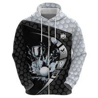Personalized Golf Zip Hoodie The Honeycomb Golfe