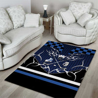 Hockey Area Rug Tribal Strike