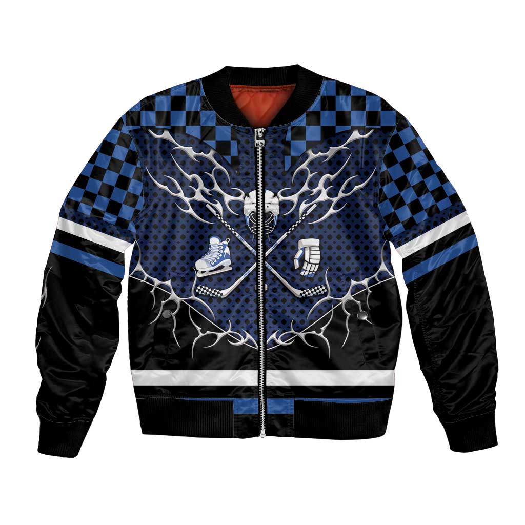 Custom Hockey Bomber Jacket Tribal Strike