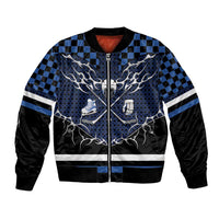 Custom Hockey Bomber Jacket Tribal Strike