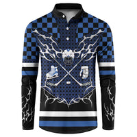 Custom Hockey Button Sweatshirt Tribal Strike