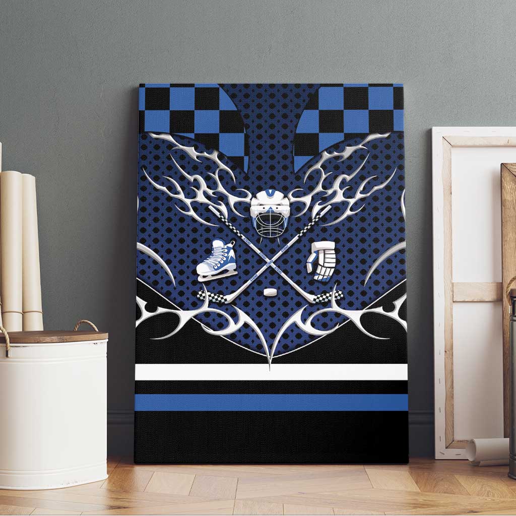 Hockey Canvas Wall Art Tribal Strike