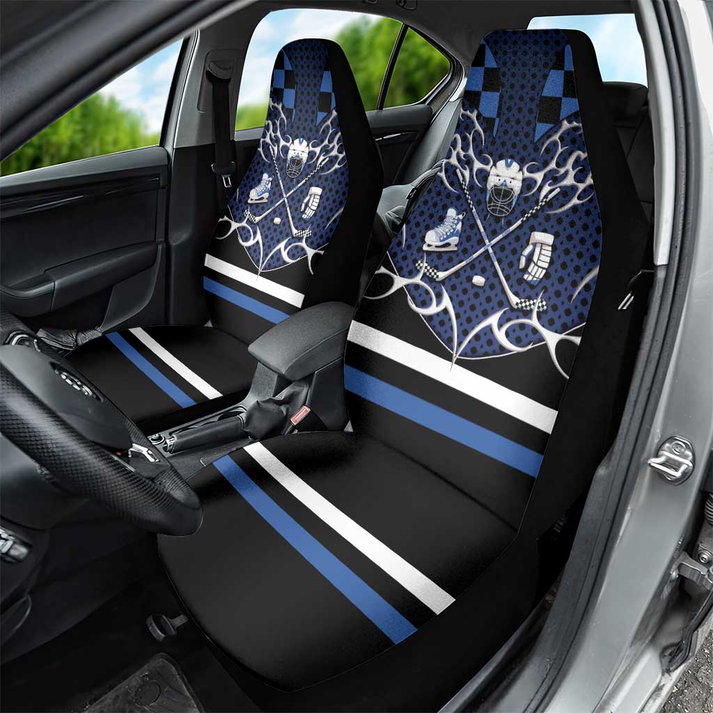 Hockey Car Seat Cover Tribal Strike