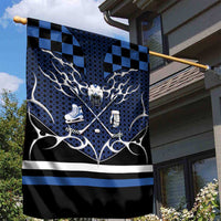 Hockey Garden Flag Tribal Strike