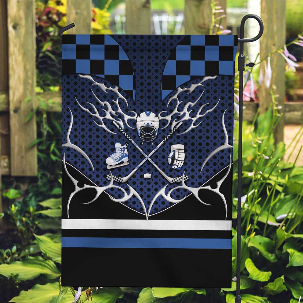 Hockey Garden Flag Tribal Strike