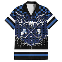 Custom Hockey Hawaiian Shirt Tribal Strike