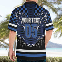 Custom Hockey Hawaiian Shirt Tribal Strike