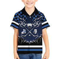Custom Hockey Hawaiian Shirt Tribal Strike