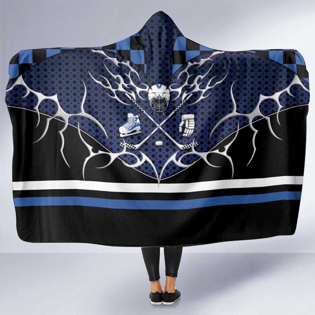 Hockey Hooded Blanket Tribal Strike