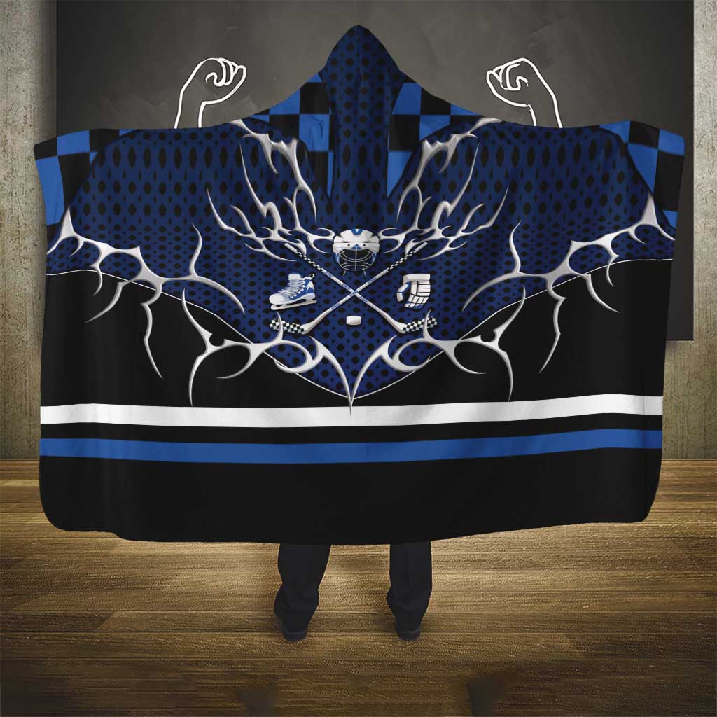Hockey Hooded Blanket Tribal Strike